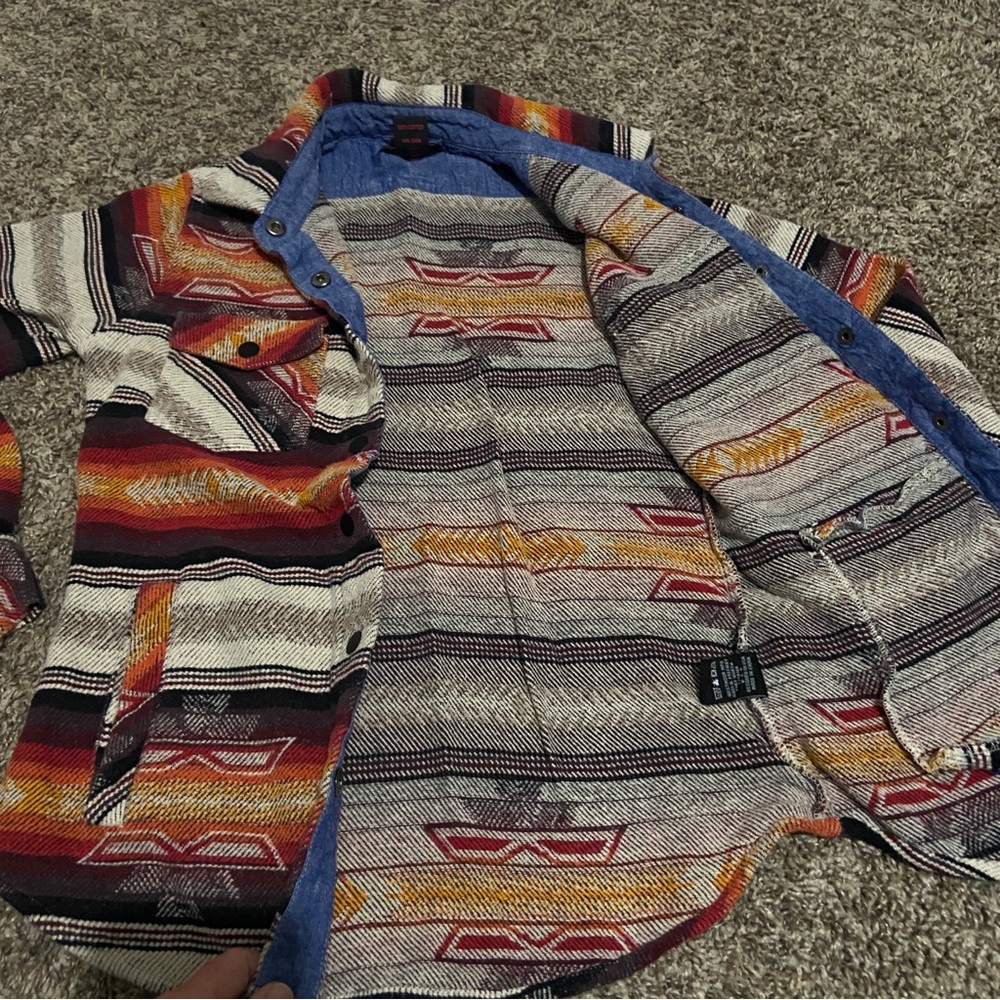 Aztec button down shacket - Picture 3 of 5